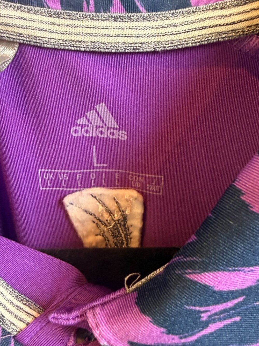 Adidas Purple Sleeveless Golf Polo Top Size L - Picture 2 of 4